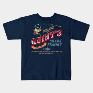 Quint's Shark Fishing Wood (Universal © UCS LLC) Kids T-Shirt